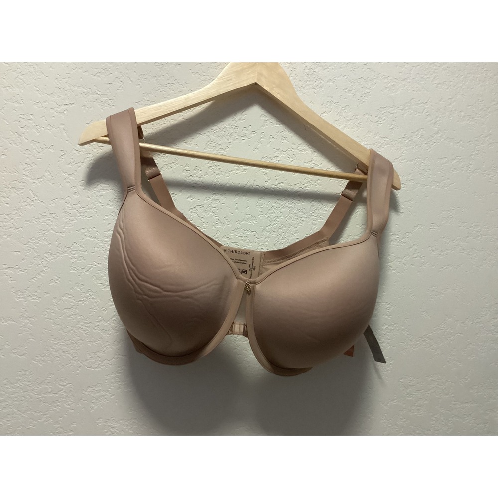 ThirdLove 24/7 Classic Full Coverage Bra Womens 38G Taupe Underwire Comfort